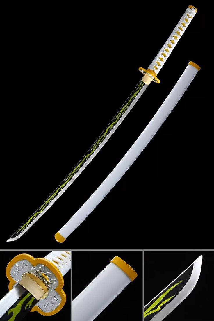 Thunder Nichirin Katana Zenitsu Agatsuma Inspired Sword