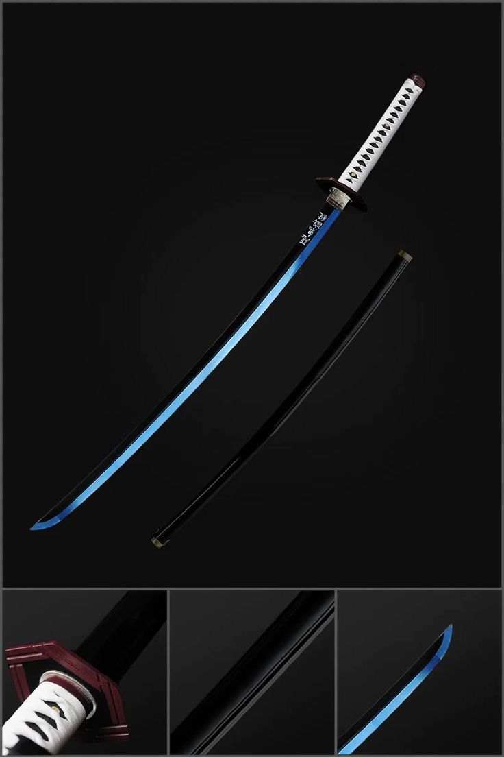 Blue Nichirin Katana-Giyu Tomioka Inspired Sword